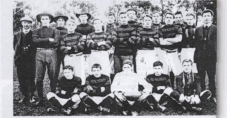 Avoca football team; August back row, right of centre with cap