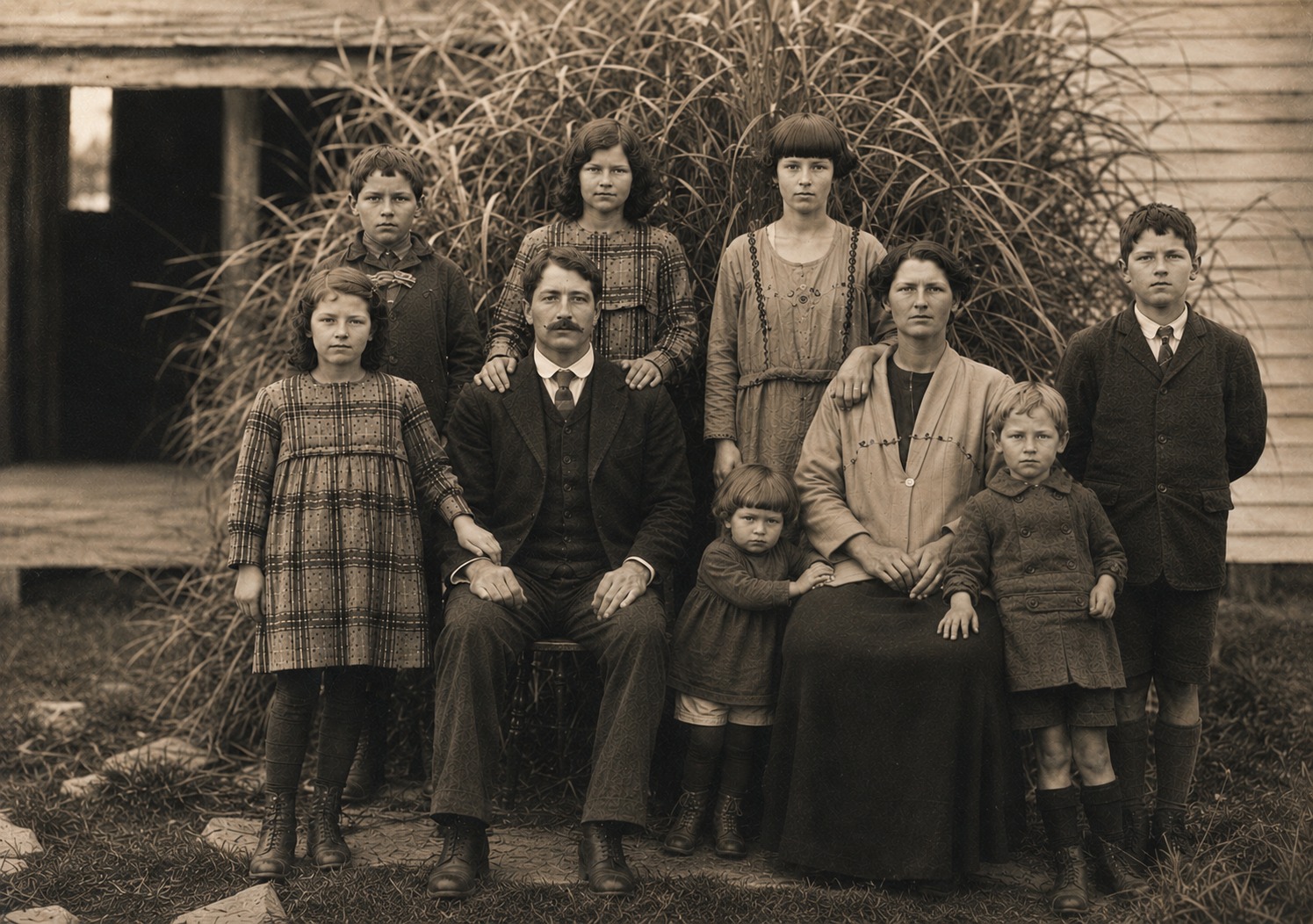 William Hope with family