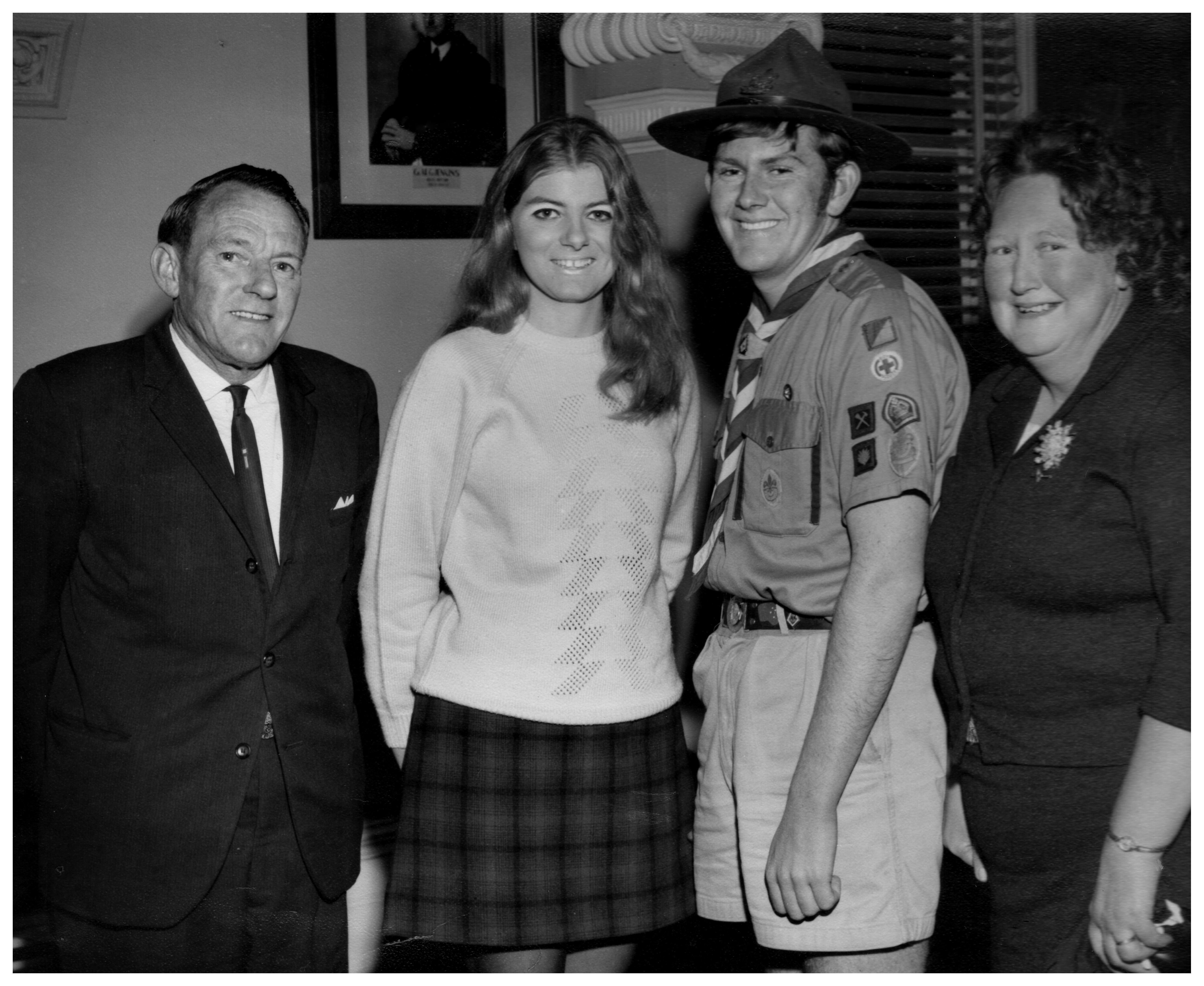 Mike Rohde's Queen Scout photo with the family